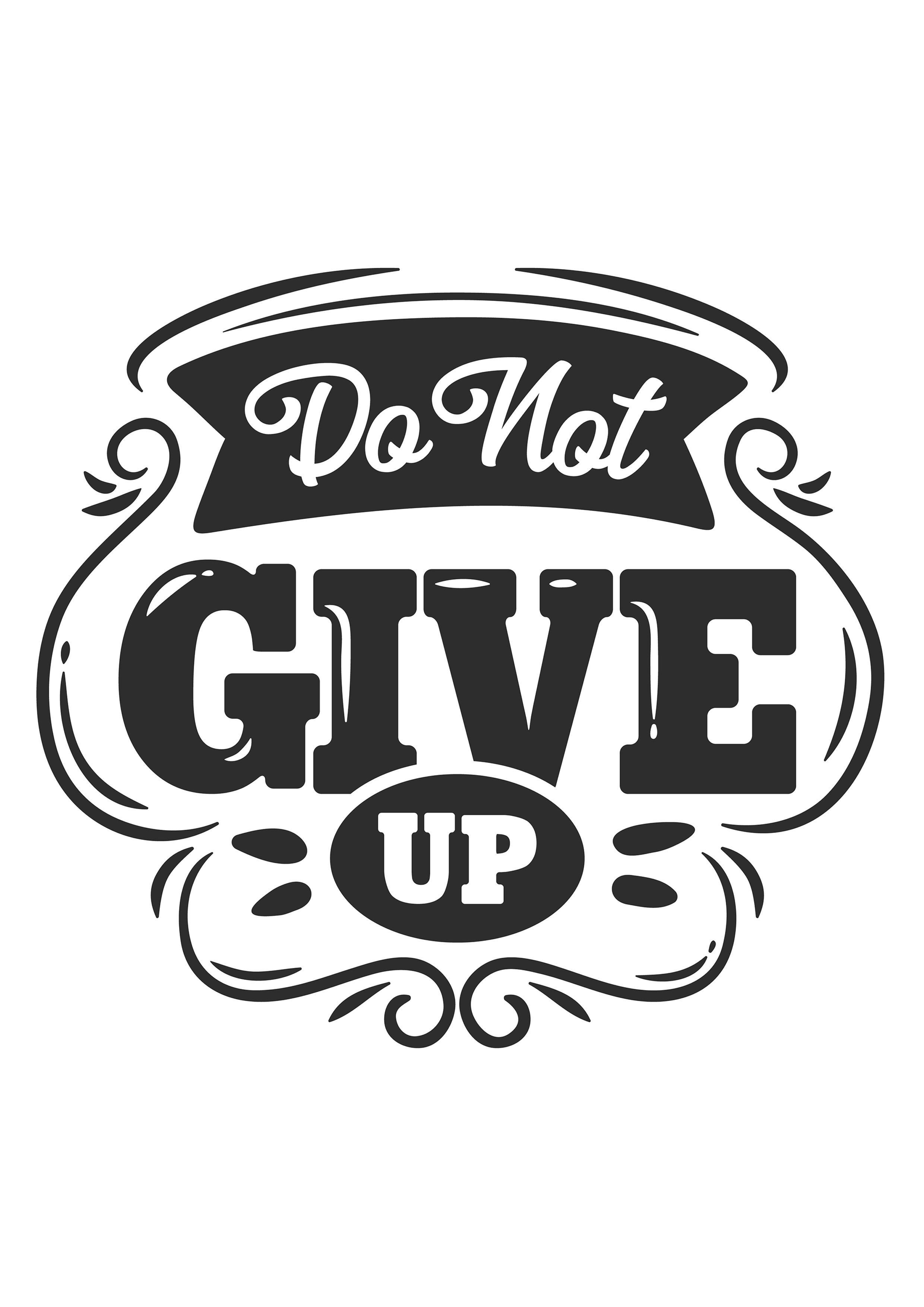Arte de frase pronta para estampar